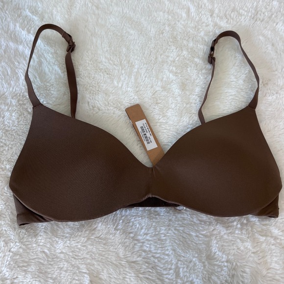 Skims Women's Fits Everybody Wireless Bra Oxide Brown Size 30B NWT - Picture 3 of 10